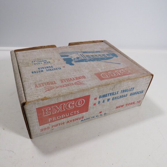 Dinkyville Trolley Original Box 1954 EMCO Plastic Diecast Train Model railroad - Picture 2 of 15